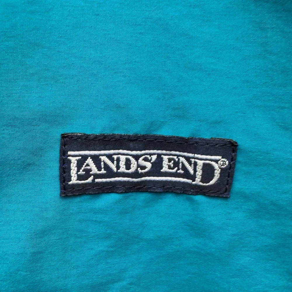Lands' End The Squall Jacket Mens XXL Tall Teal Fleece Lined Outdoor Vintage